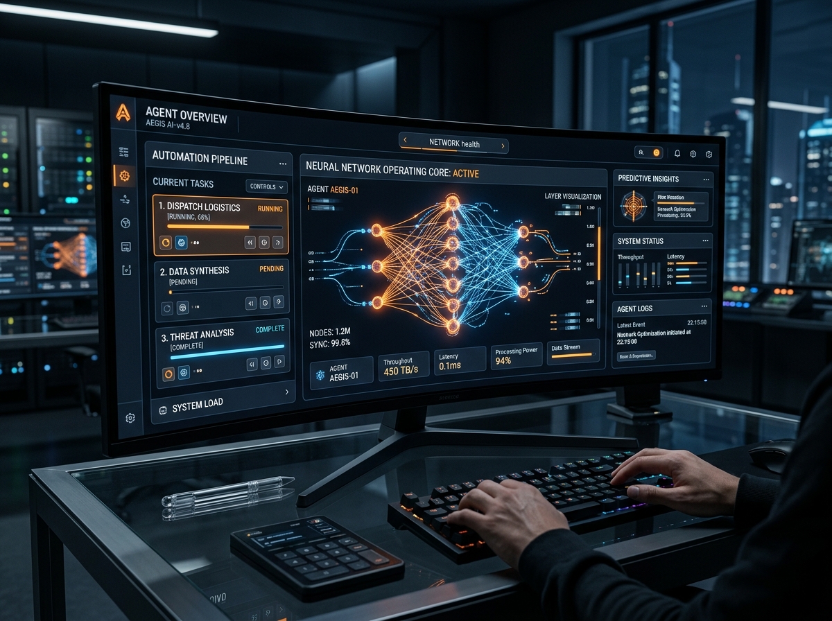 Dashboard showing AI execution